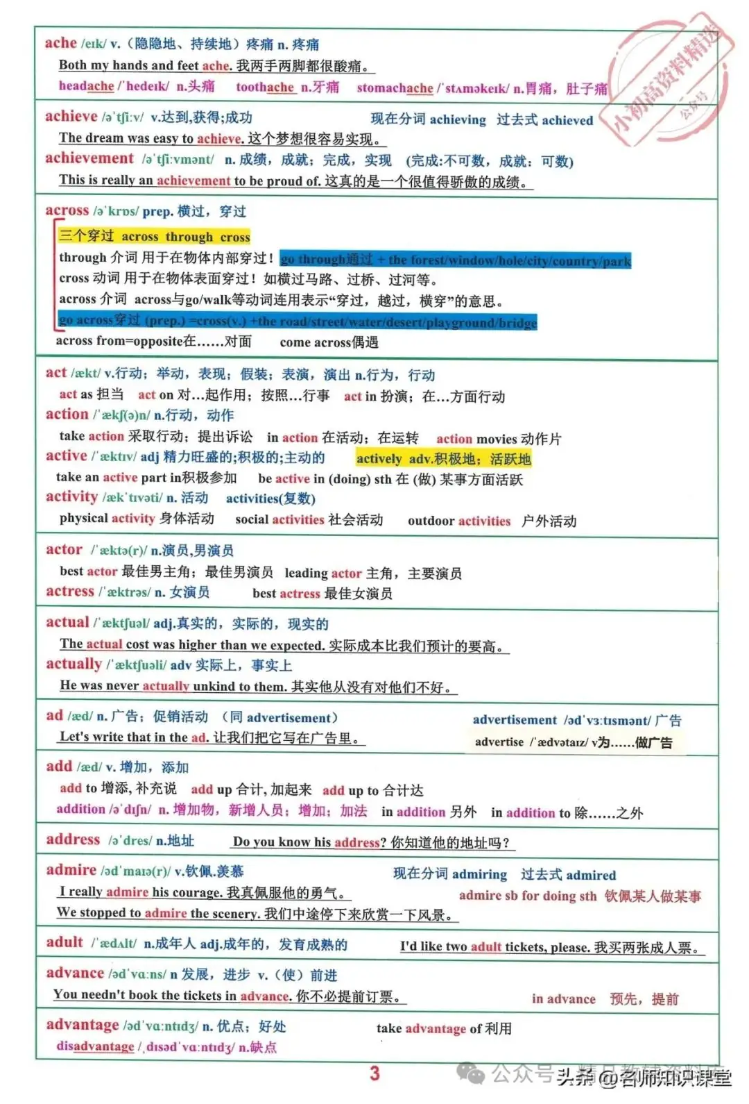 班主任:语境背单词短语,10天冲刺中考2000英语词汇短语!-第4张图片-四季读书网 班主任:语境背单词短语,10天冲刺中考2000英语词汇短语!-第4张图片-四季读书网