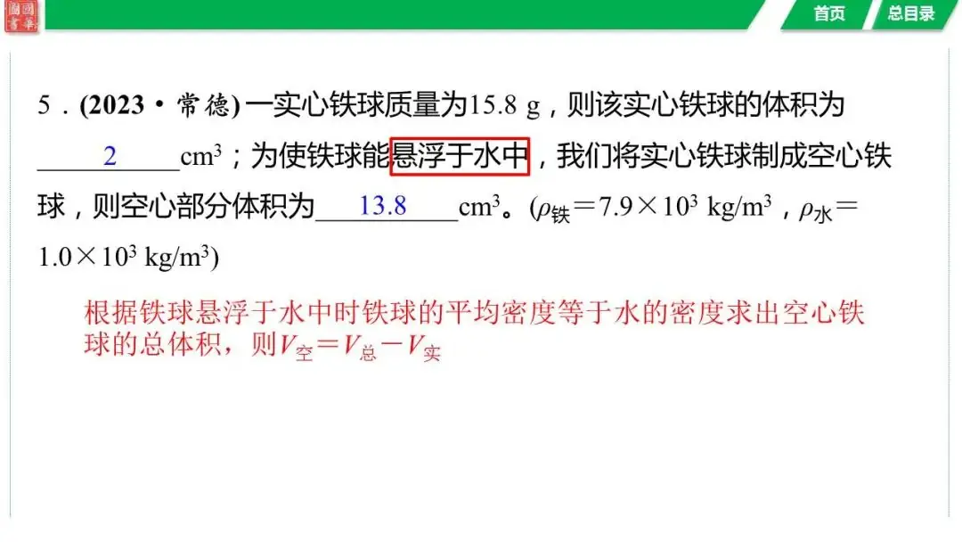 中考复习 第六讲 第2课时 密度的测量与应用-第40张图片-四季读书网