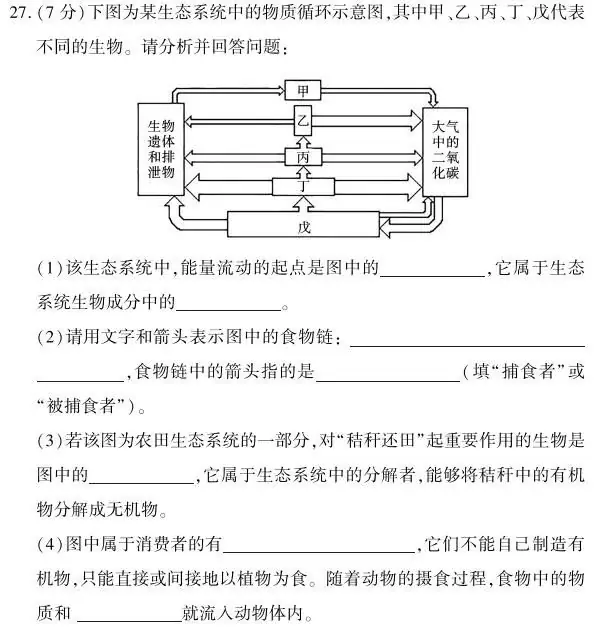 【中考生物】生物与环境 第3张 【中考生物】生物与环境 第3张