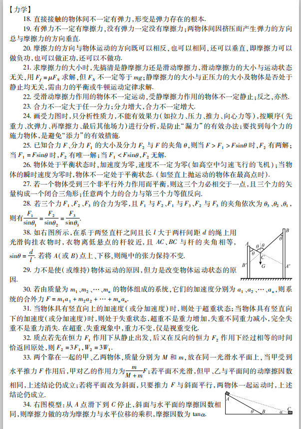 高考物理 :125个核心知识点归纳! 第2张 高考物理 :125个核心知识点归纳! 第2张