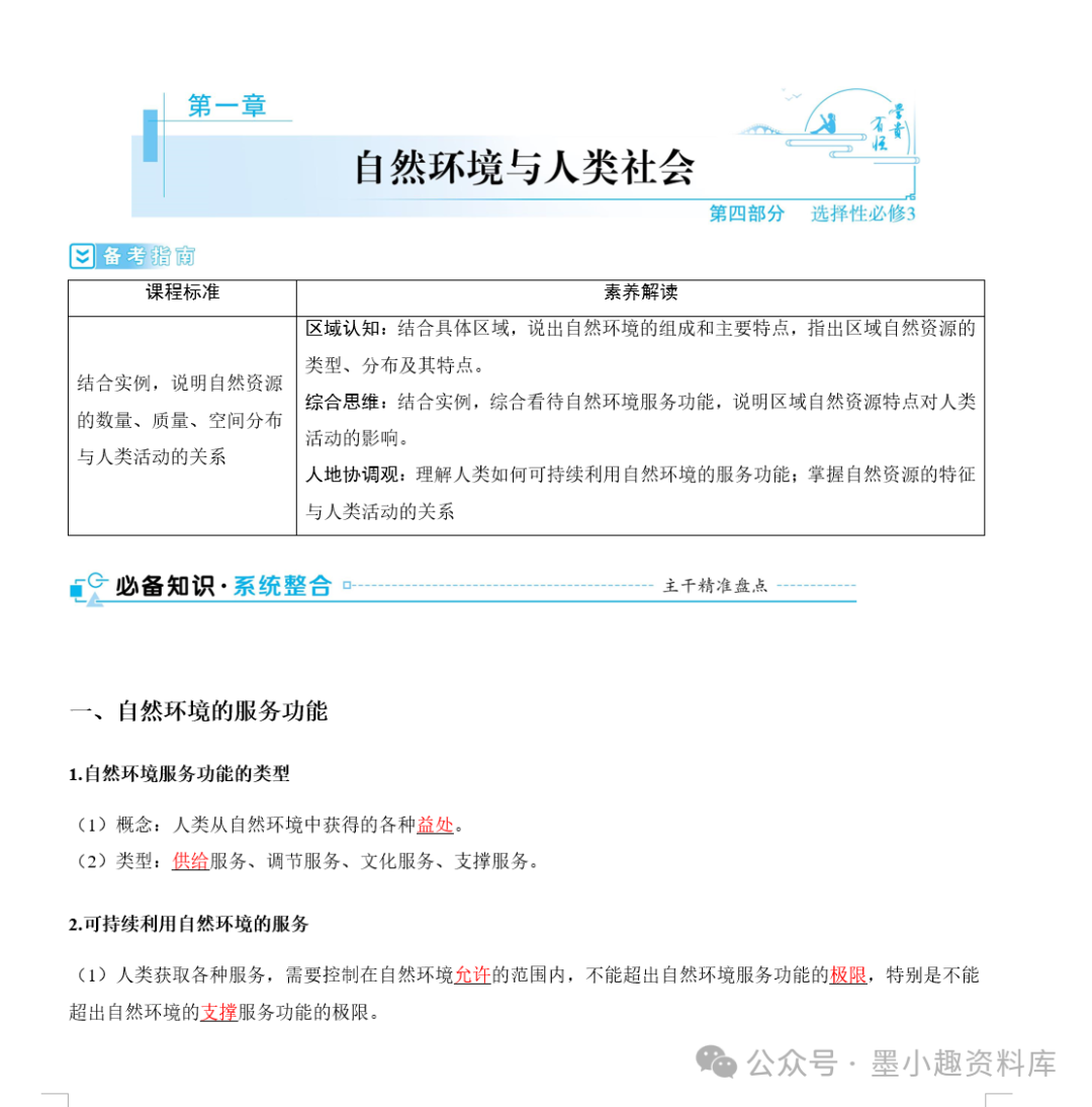 2024版高考地理总复习新教材版第四辑选择性必修第三册(共148页word版) 第9张 2024版高考地理总复习新教材版第四辑选择性必修第三册(共148页word版) 第9张