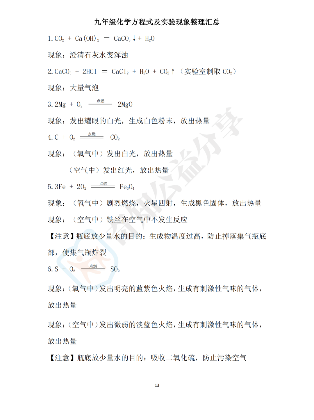 中考化学必背小书!牢记这18页,化学遥遥领先! 第5张 中考化学必背小书!牢记这18页,化学遥遥领先! 第5张