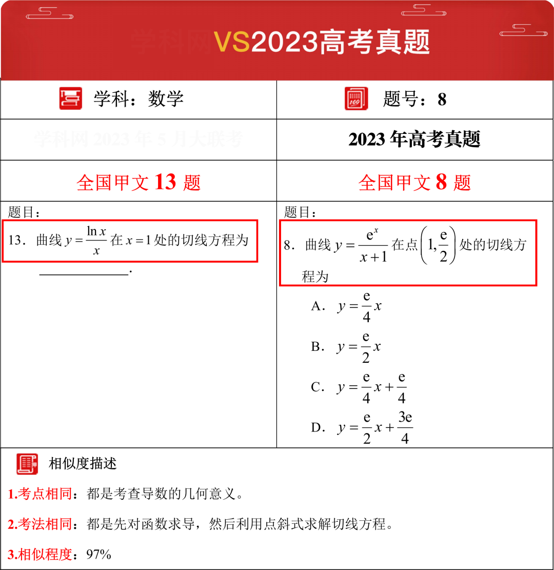 2024年【高考押题密卷】强势来袭,考前再抢30分!(内附23年押中高考真题对比) 第20张 2024年【高考押题密卷】强势来袭,考前再抢30分!(内附23年押中高考真题对比) 第20张