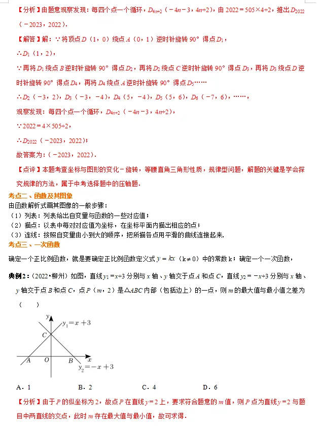 中考倒计时!2024数学重点知识梳理,助你高效复习!-第25张图片-四季读书网