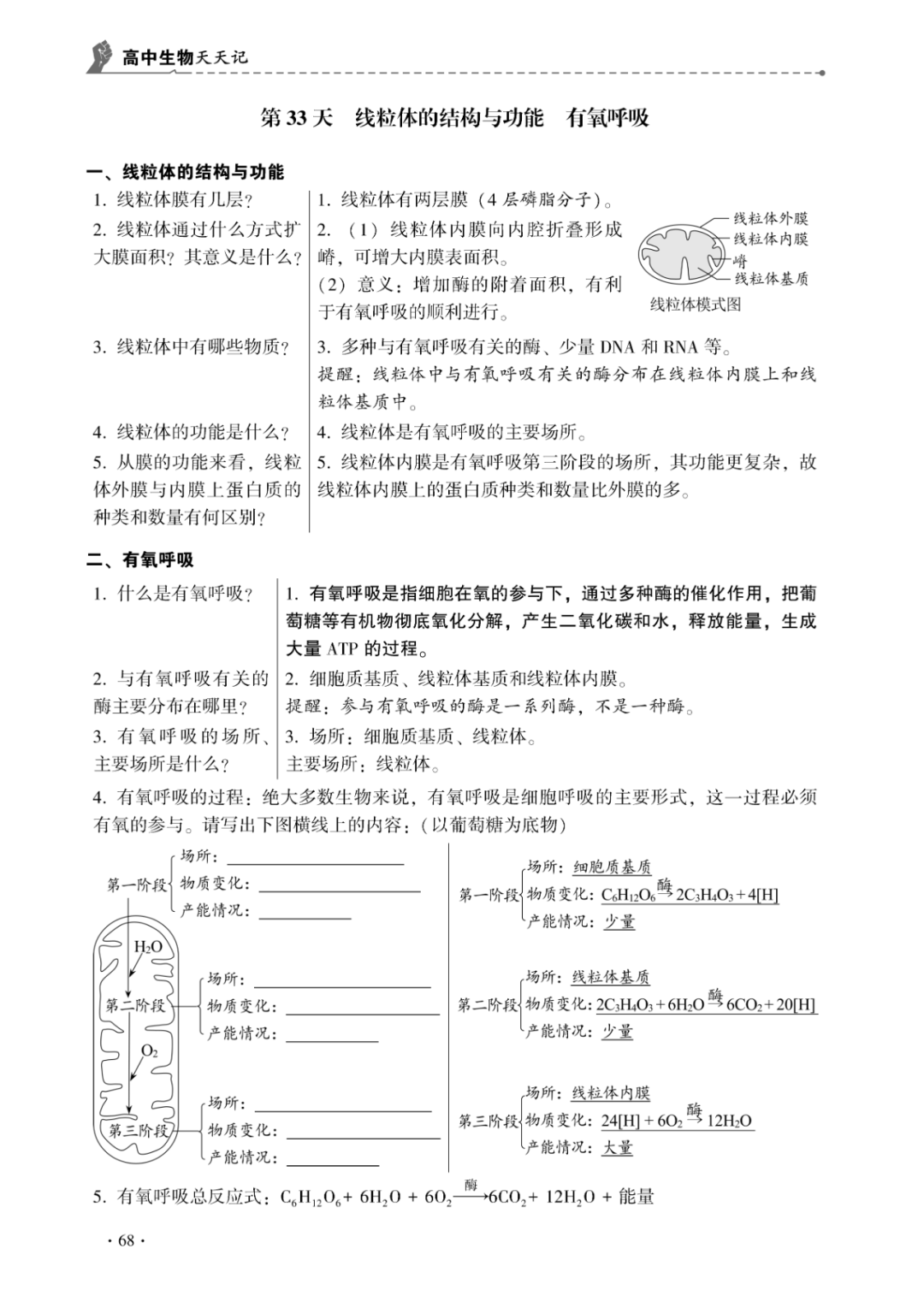 【高考必背】高中生必备,高中生物天天记,问题导学,180天有计划记忆基础知识-第20张图片-四季读书网