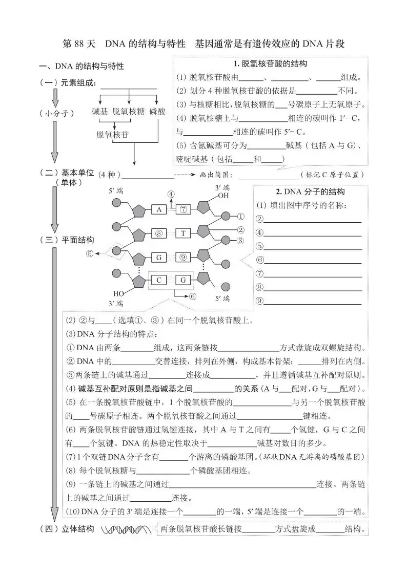 【高考必背】高中生必备,高中生物天天记,问题导学,180天有计划记忆基础知识-第18张图片-四季读书网