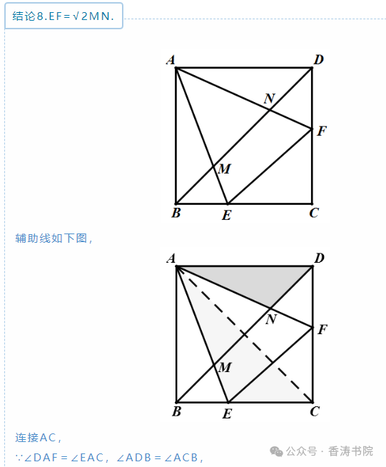 中考数学 | 常考重难点专题几何模型之半角模型,精讲讲练-第13张图片-四季读书网