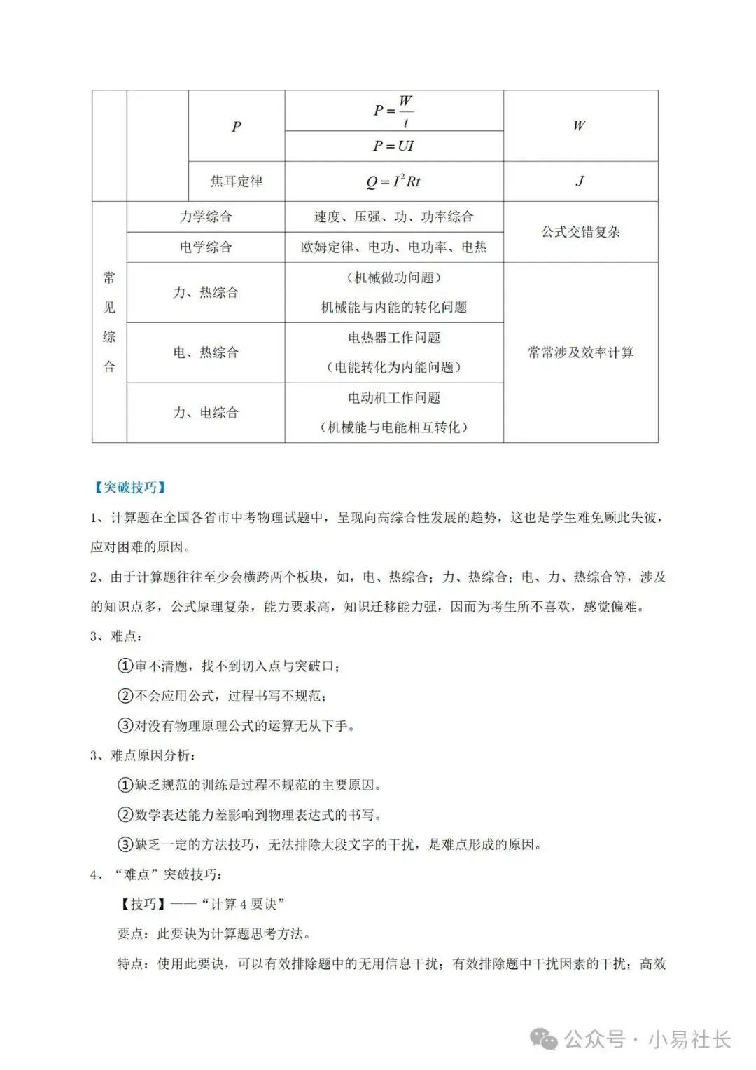 初中物理——中考二轮复习重难点瓶颈突破+解题攻略(全国通用)-第4张图片-四季读书网 初中物理——中考二轮复习重难点瓶颈突破+解题攻略(全国通用)-第4张图片-四季读书网