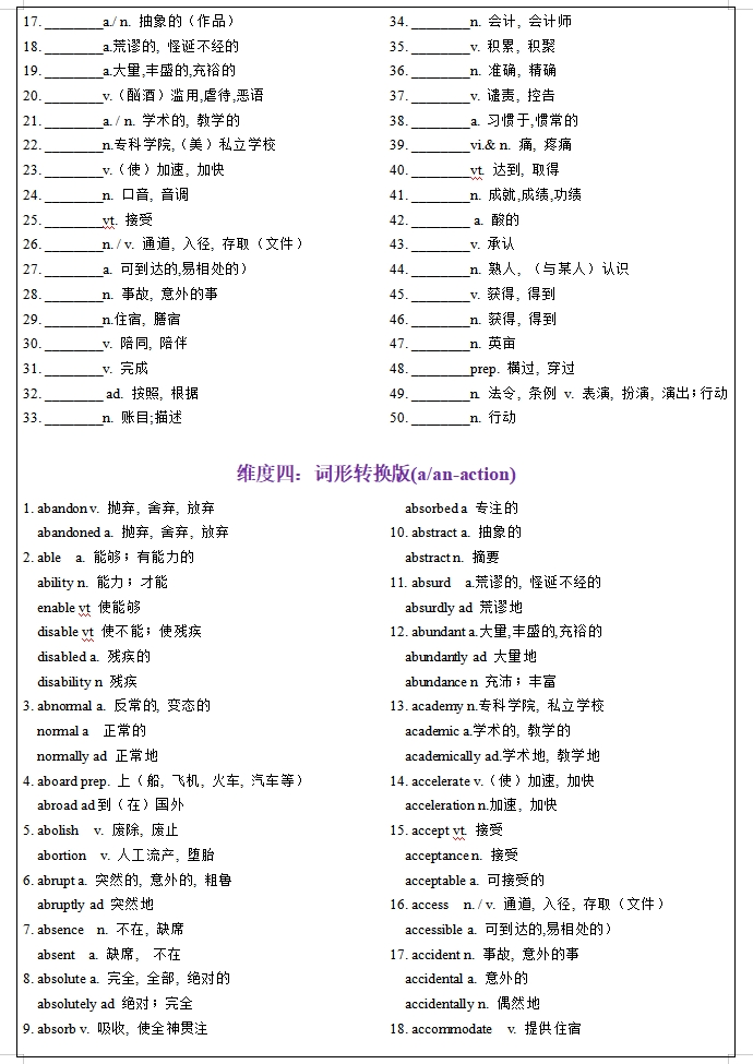 70天搞定高考英语3500词汇(英汉互译+词形转换+短语提炼+单句填空+熟词新意),统统拿下!-第3张图片-四季读书网 70天搞定高考英语3500词汇(英汉互译+词形转换+短语提炼+单句填空+熟词新意),统统拿下!-第3张图片-四季读书网