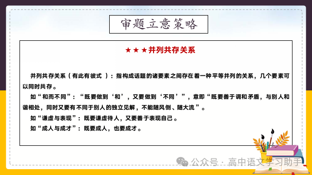 2024届高考作文提分策略:审题立意练习-第10张图片-四季读书网