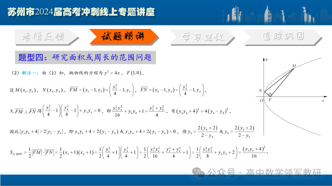 最后高考冲刺必备最优课件:平面解析几何“有解”思维→“优解”思路-第79张图片-四季读书网