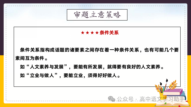 2024届高考作文提分策略:审题立意练习-第11张图片-四季读书网