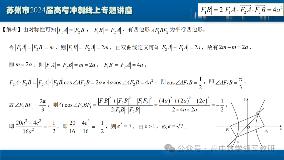最后高考冲刺必备最优课件:平面解析几何“有解”思维→“优解”思路-第40张图片-四季读书网