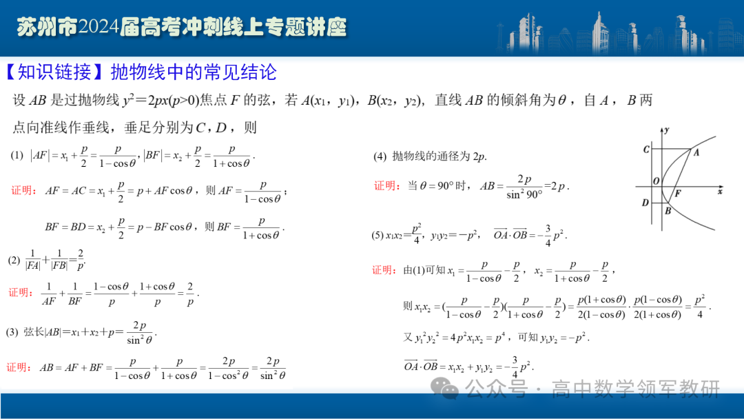 最后高考冲刺必备最优课件:平面解析几何“有解”思维→“优解”思路-第59张图片-四季读书网