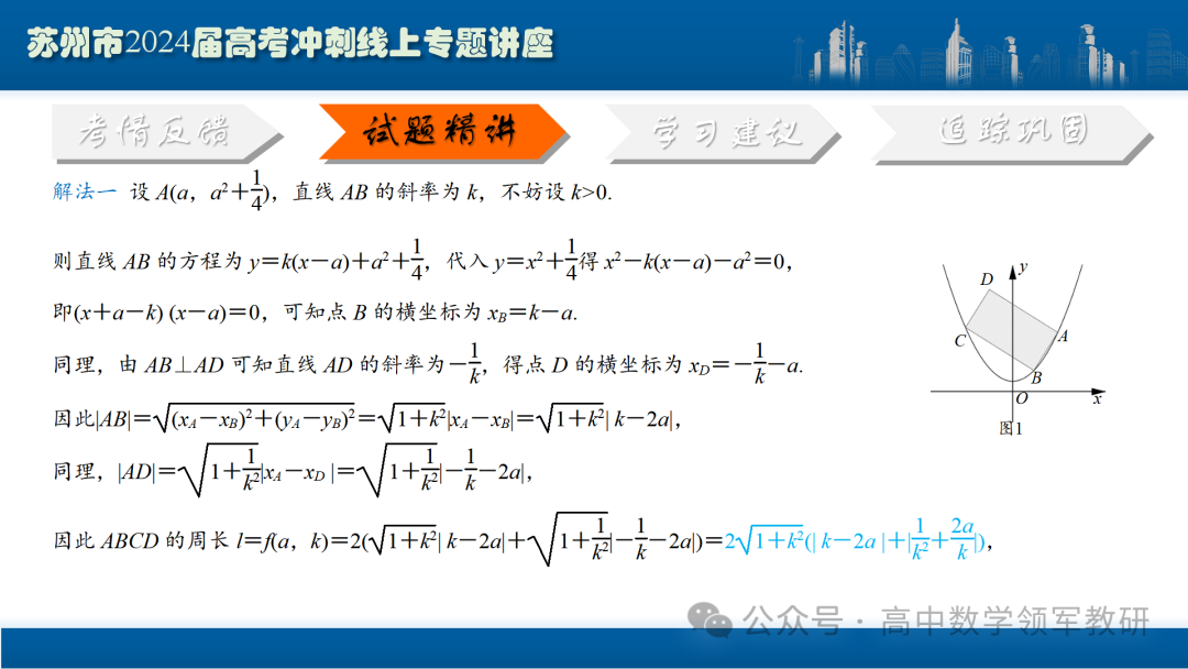 最后高考冲刺必备最优课件:平面解析几何“有解”思维→“优解”思路-第91张图片-四季读书网