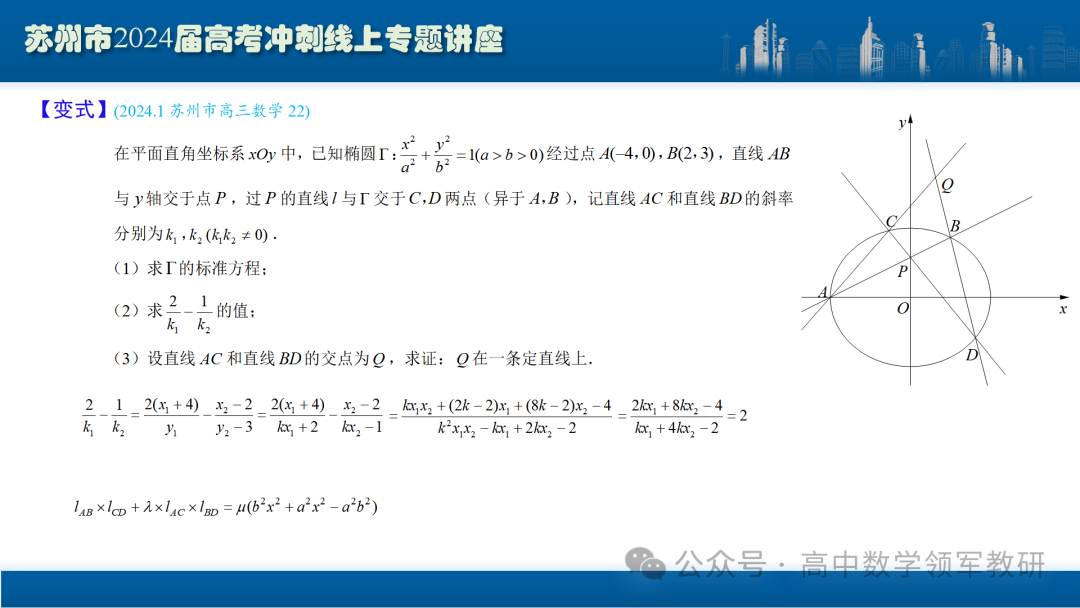 最后高考冲刺必备最优课件:平面解析几何“有解”思维→“优解”思路-第74张图片-四季读书网