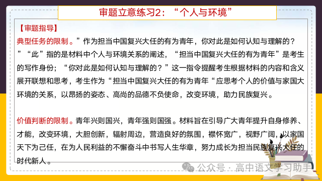2024届高考作文提分策略:审题立意练习-第23张图片-四季读书网