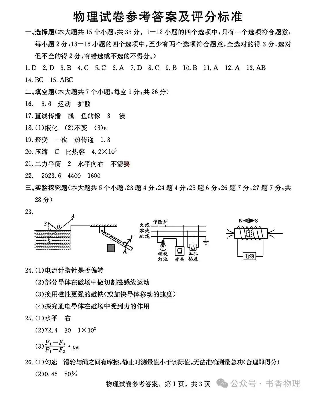 2024年中考模拟物理试题-第11张图片-四季读书网