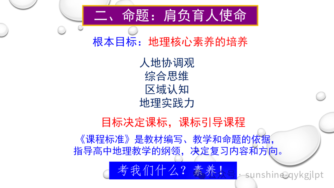 高考地理二轮复习:走近试题情景、把握命题意图-第6张图片-四季读书网