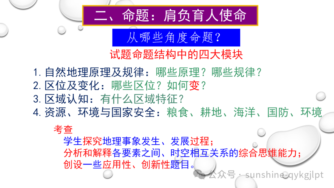 高考地理二轮复习:走近试题情景、把握命题意图-第7张图片-四季读书网