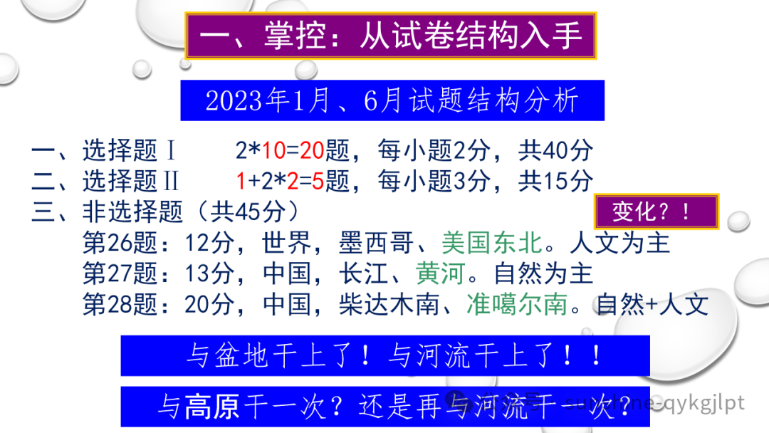 高考地理二轮复习:走近试题情景、把握命题意图-第4张图片-四季读书网