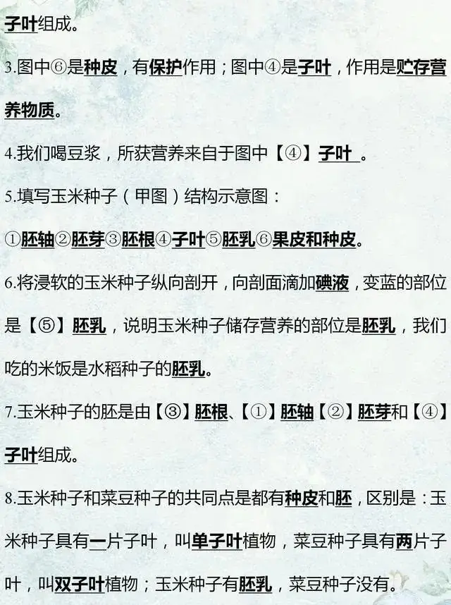 中考生物专题复习:识图作答专项练习,打印吃透,考试不丢分! 第3张