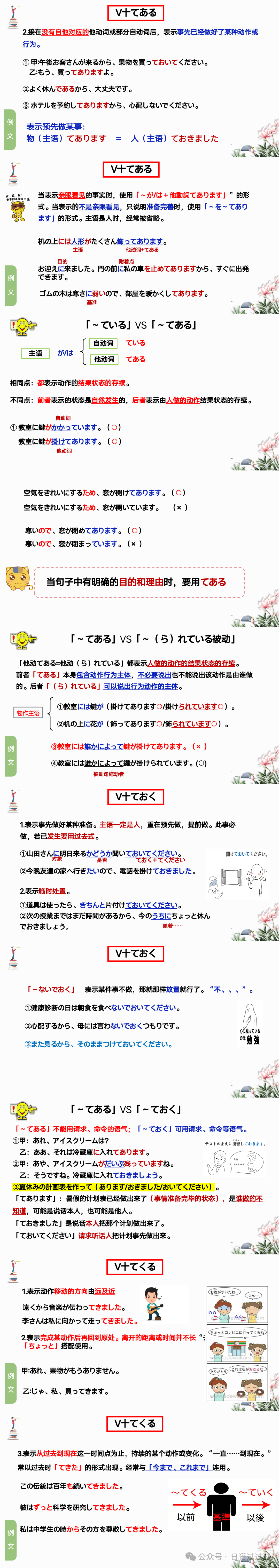 高考日语 一轮复习て形课件-第2张图片-四季读书网