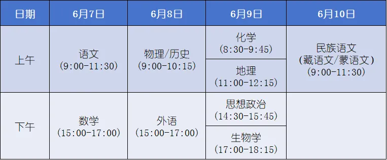 注意!2024年七省高考时间调整!-第4张图片-四季读书网 注意!2024年七省高考时间调整!-第4张图片-四季读书网