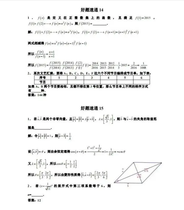 高考数学干货|高考数学压轴小题精选400道做完成绩直线上升-第9张图片-四季读书网