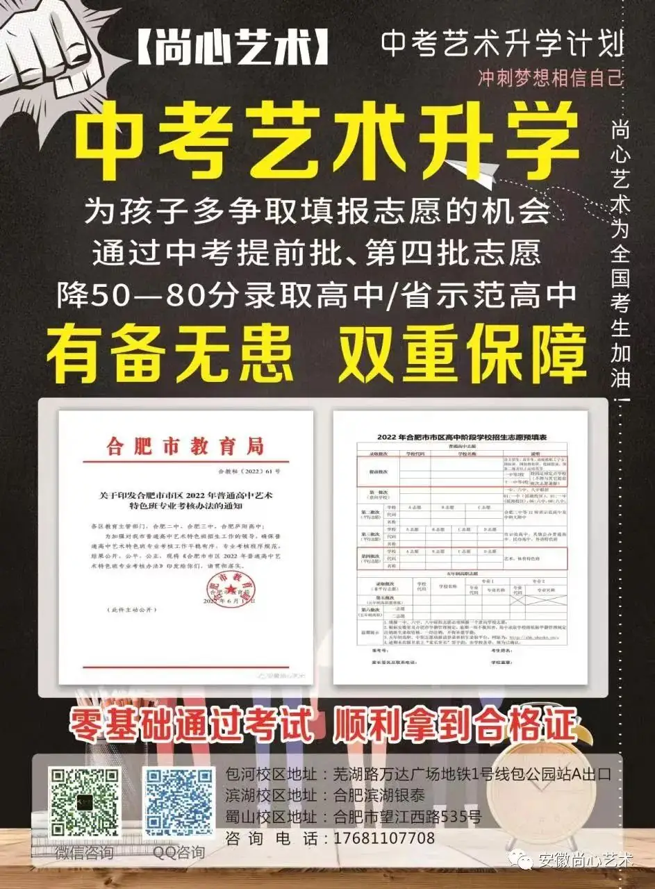 合肥中考艺术班(中考美术班、中考舞蹈班、中考播音班)全攻略:如何选择最适合孩子的艺术培训?-第10张图片-四季读书网