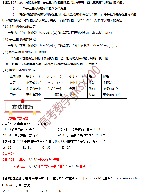 高考数学基础知识点拨(思维导图+知识梳理)D1-第5张图片-四季读书网 高考数学基础知识点拨(思维导图+知识梳理)D1-第5张图片-四季读书网