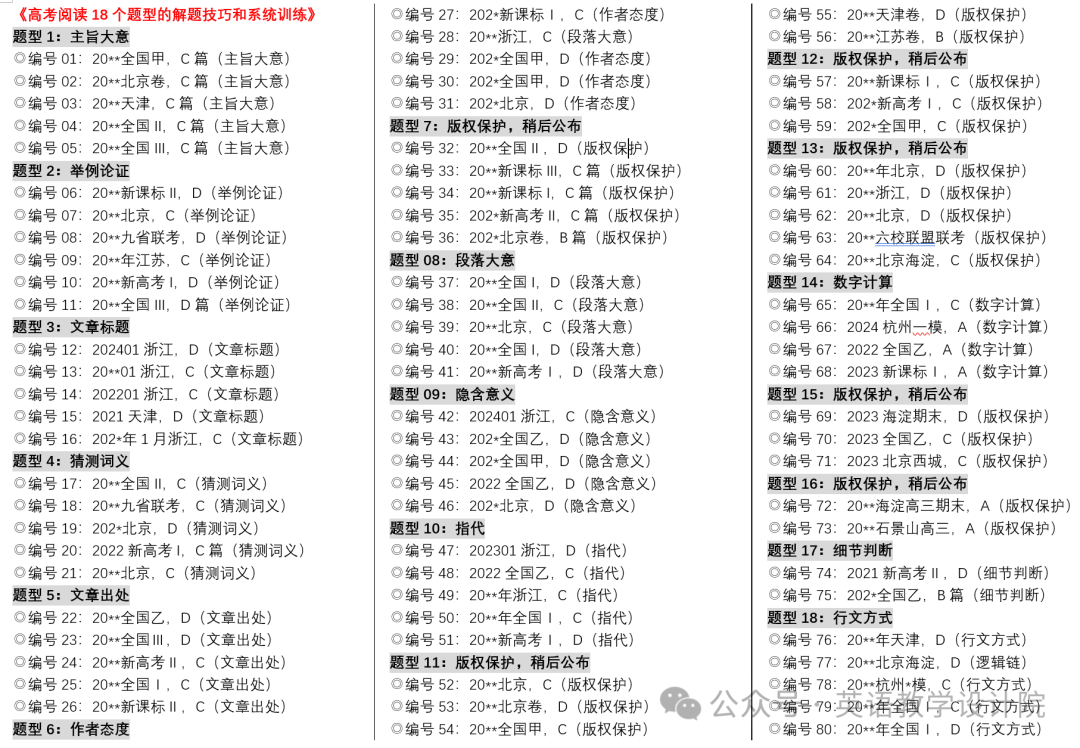 第3课:高考阅读易错题(令人望而生畏的标题归纳+附七个破解方法)-第40张图片-四季读书网