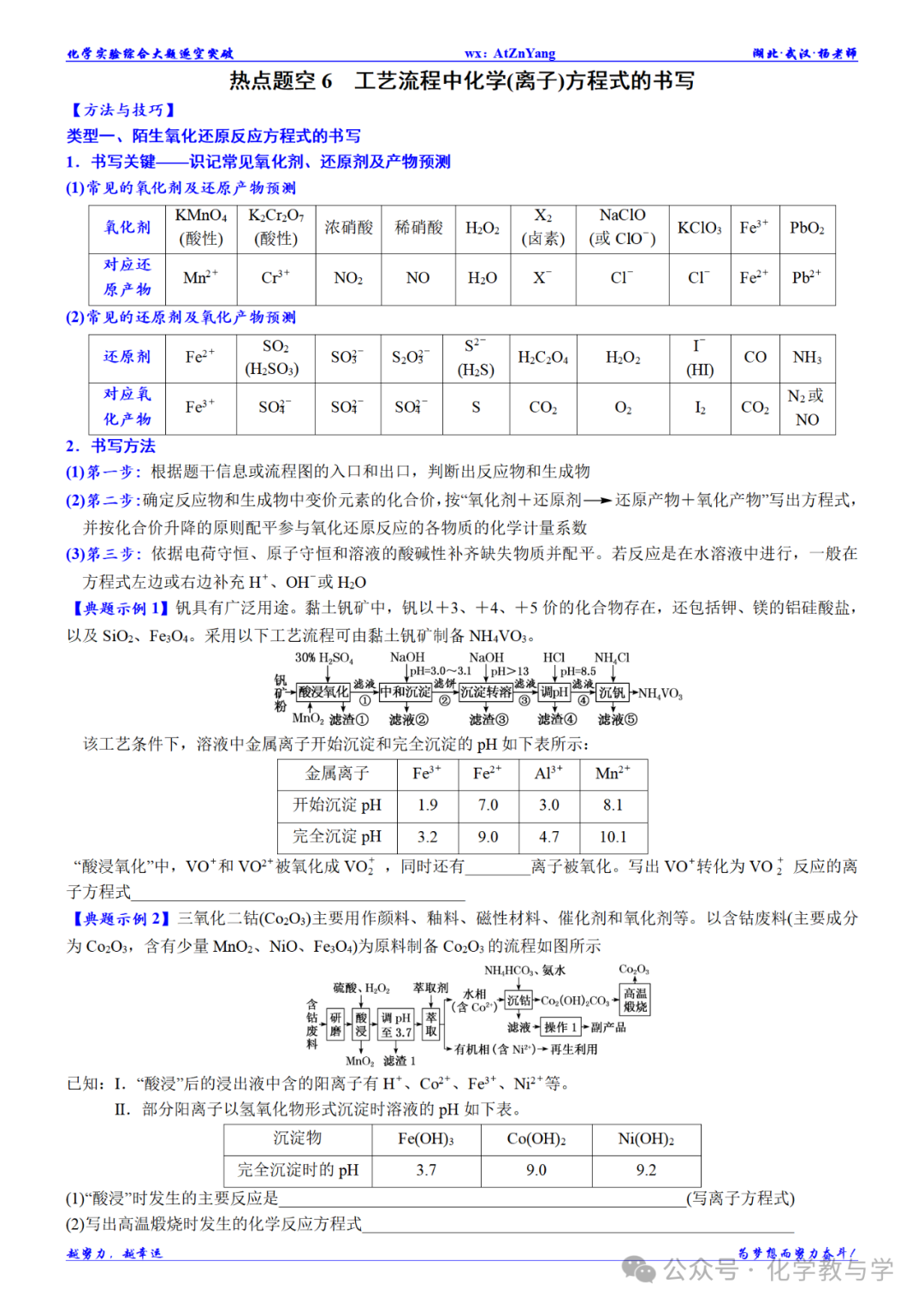 高考化学二轮||无机工艺流程大题逐空突破-第12张图片-四季读书网 高考化学二轮||无机工艺流程大题逐空突破-第12张图片-四季读书网