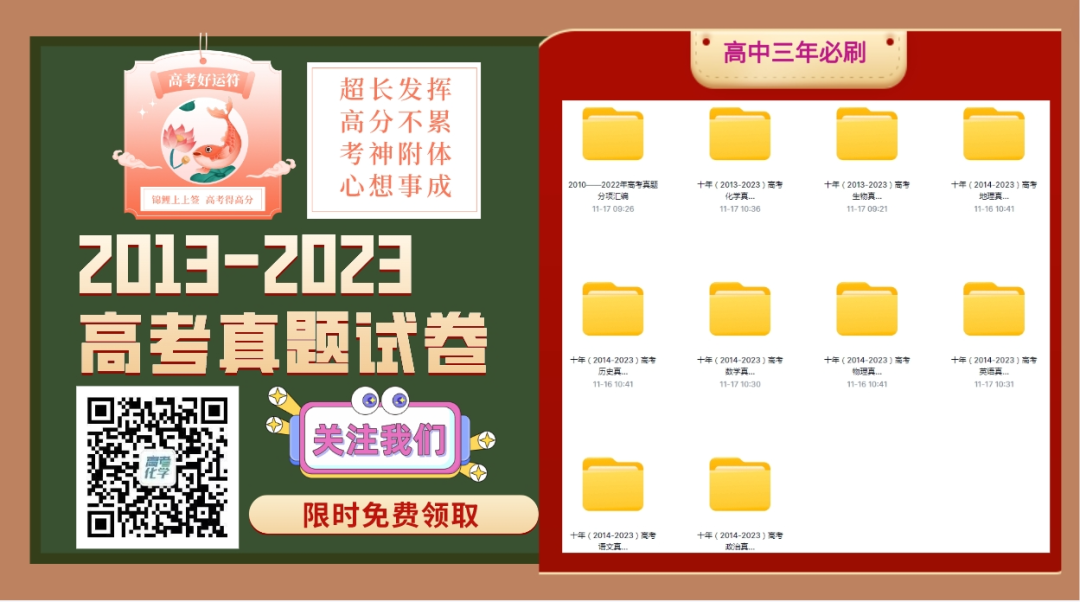 近10年高考真题分类大合集,考前必刷!(可打印) 第1张 近10年高考真题分类大合集,考前必刷!(可打印) 第1张