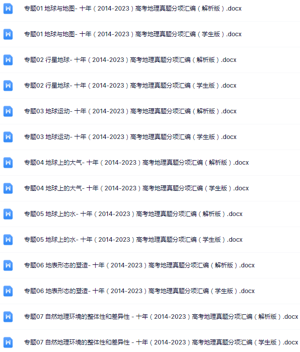 近10年高考真题分类大合集,考前必刷!(可打印) 第24张 近10年高考真题分类大合集,考前必刷!(可打印) 第24张