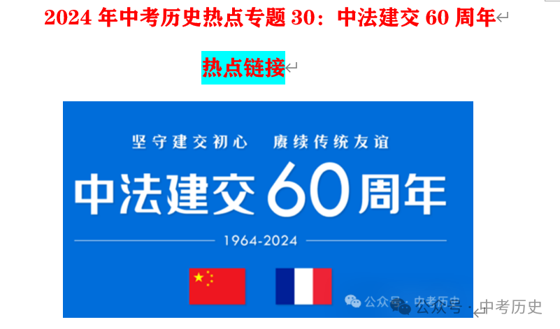 2024年中考历史二轮专题知识清单 第32张 2024年中考历史二轮专题知识清单 第32张