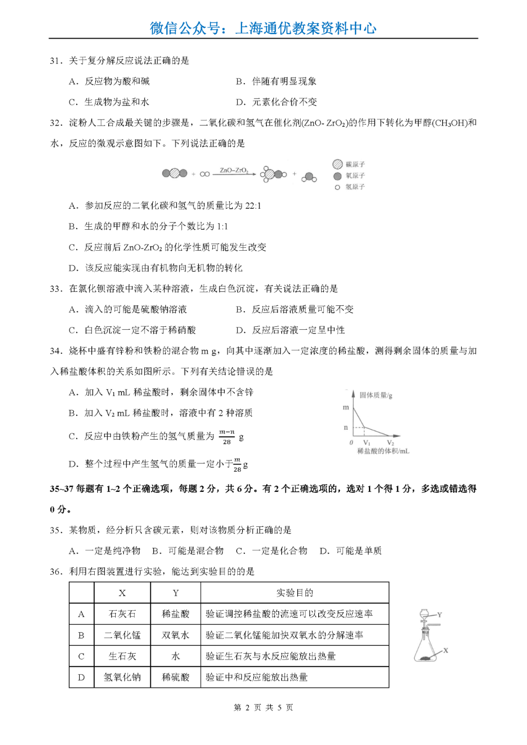 【中高考二模】2024中考杨浦&静安、长宁、嘉定高考等语数外物化等二模卷(pdf免费领)-第25张图片-四季读书网 【中高考二模】2024中考杨浦&静安、长宁、嘉定高考等语数外物化等二模卷(pdf免费领)-第25张图片-四季读书网