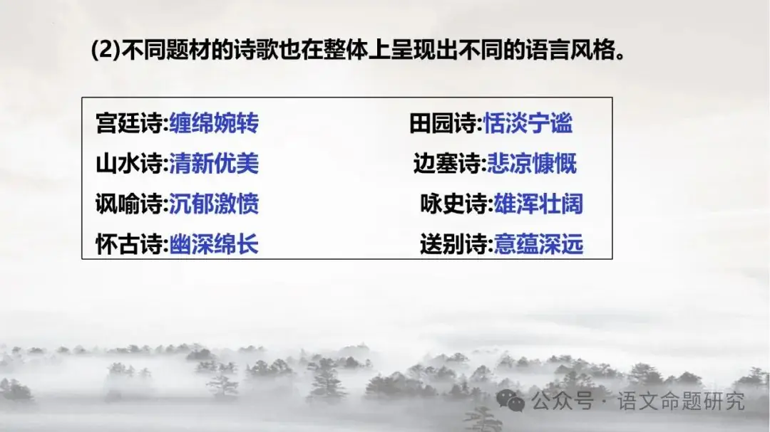 中考复习专题|古诗词鉴赏:语言风格 课件(PPT22张)-第11张图片-四季读书网 中考复习专题|古诗词鉴赏:语言风格 课件(PPT22张)-第11张图片-四季读书网