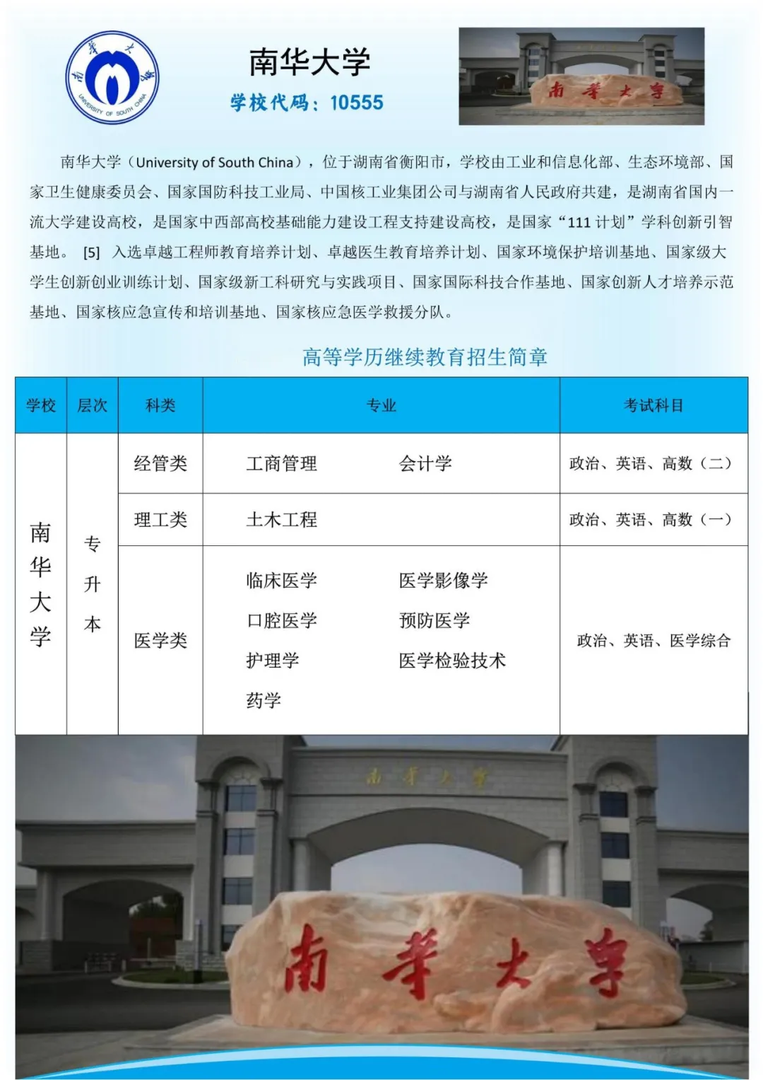 【成人高考】湖南省招生简章-大专/本科-学历提升-第5张图片-四季读书网