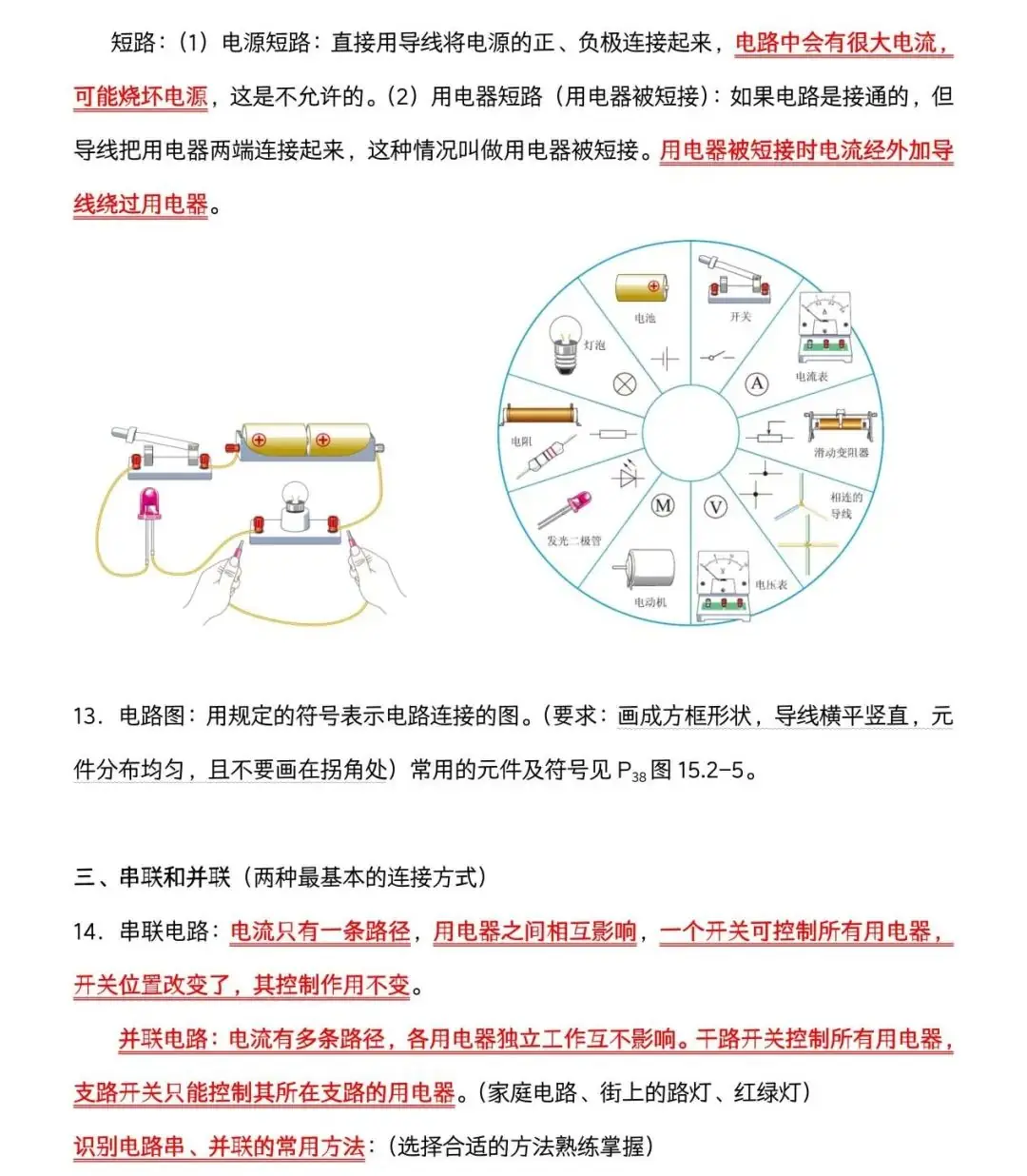 2024上海中考物理必考知识点(电路与电流)-第3张图片-四季读书网