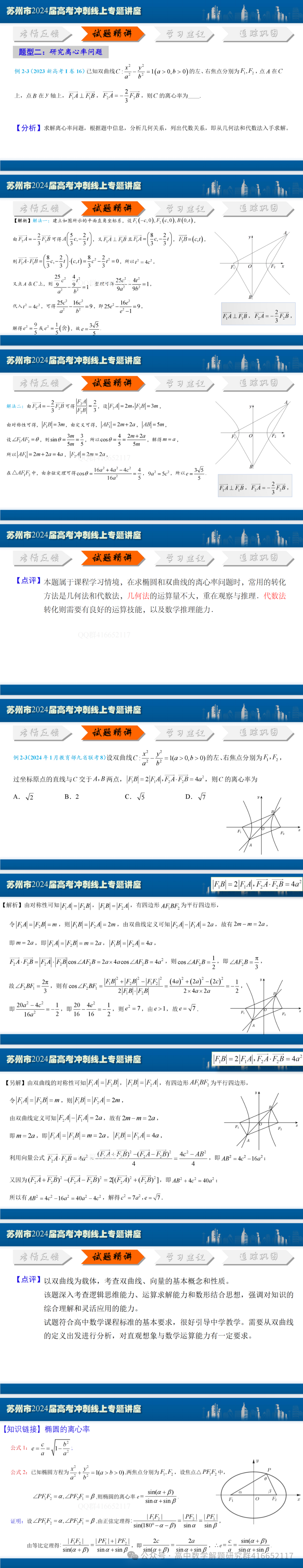 2024高考平面解析几何策略(ppt分享) 第3张