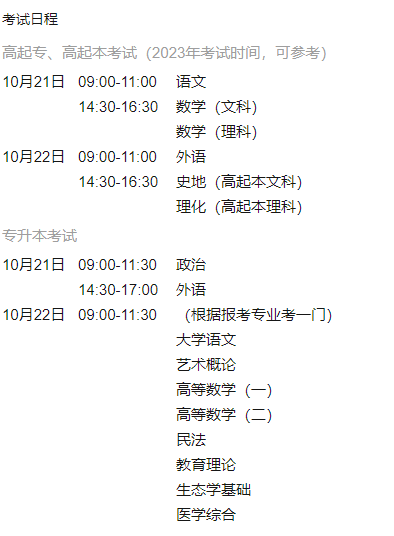 2024年广东成人高考考试时间安排公布!-第2张图片-四季读书网