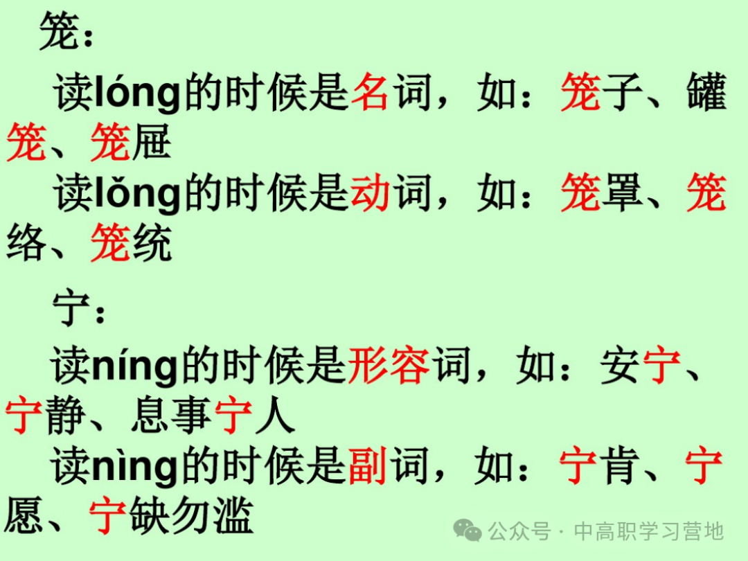 高考(含学考、3+证书)语文基础知识点总复习之一---字音-第25张图片-四季读书网