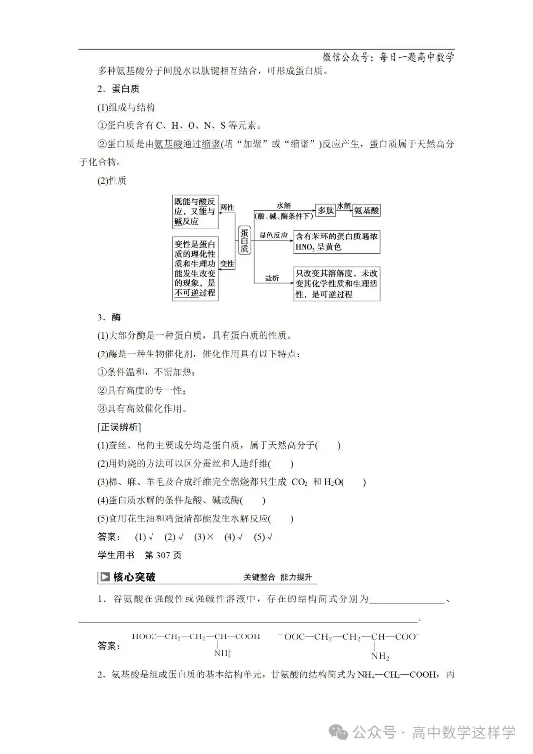 2024届高考化学一轮复习教案 67 第十二章 第63讲 生命中的基础有机化学物质 合成有机高分子-第9张图片-四季读书网 2024届高考化学一轮复习教案 67 第十二章 第63讲 生命中的基础有机化学物质 合成有机高分子-第9张图片-四季读书网