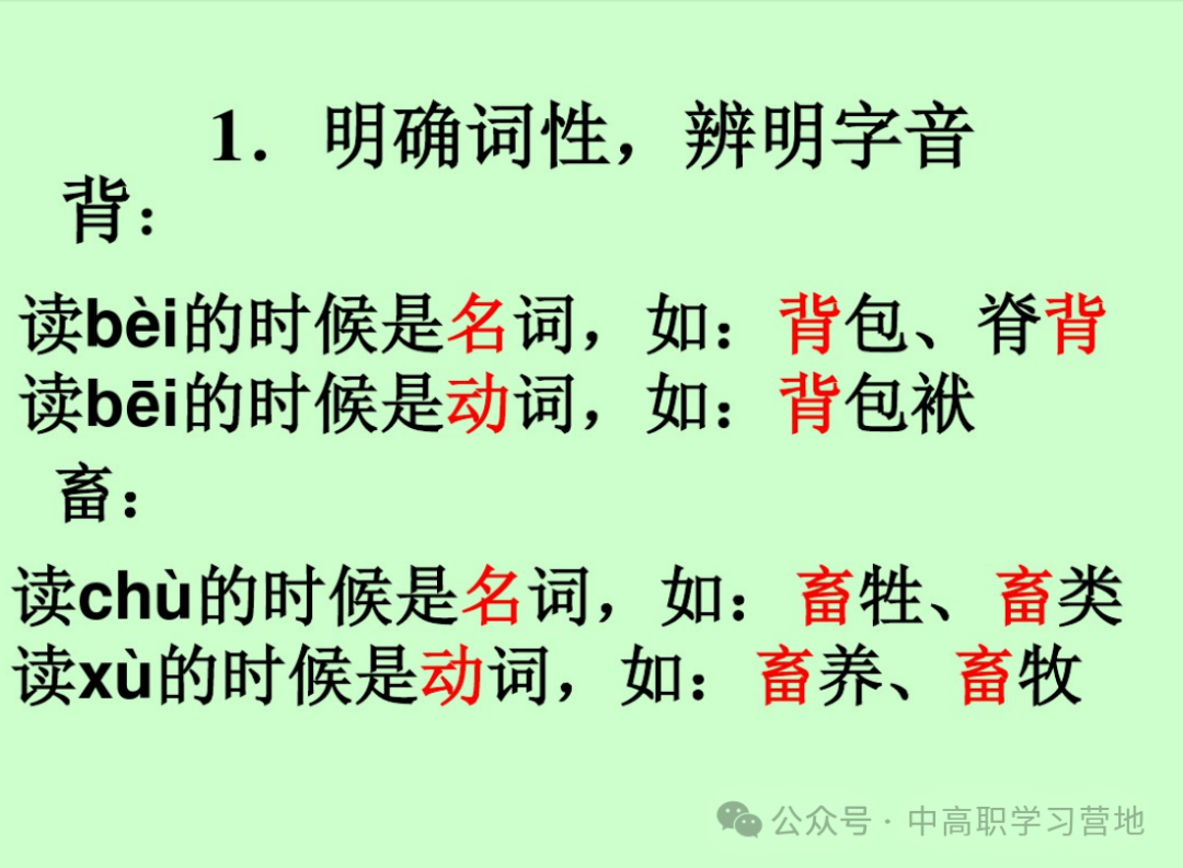 高考(含学考、3+证书)语文基础知识点总复习之一---字音-第18张图片-四季读书网