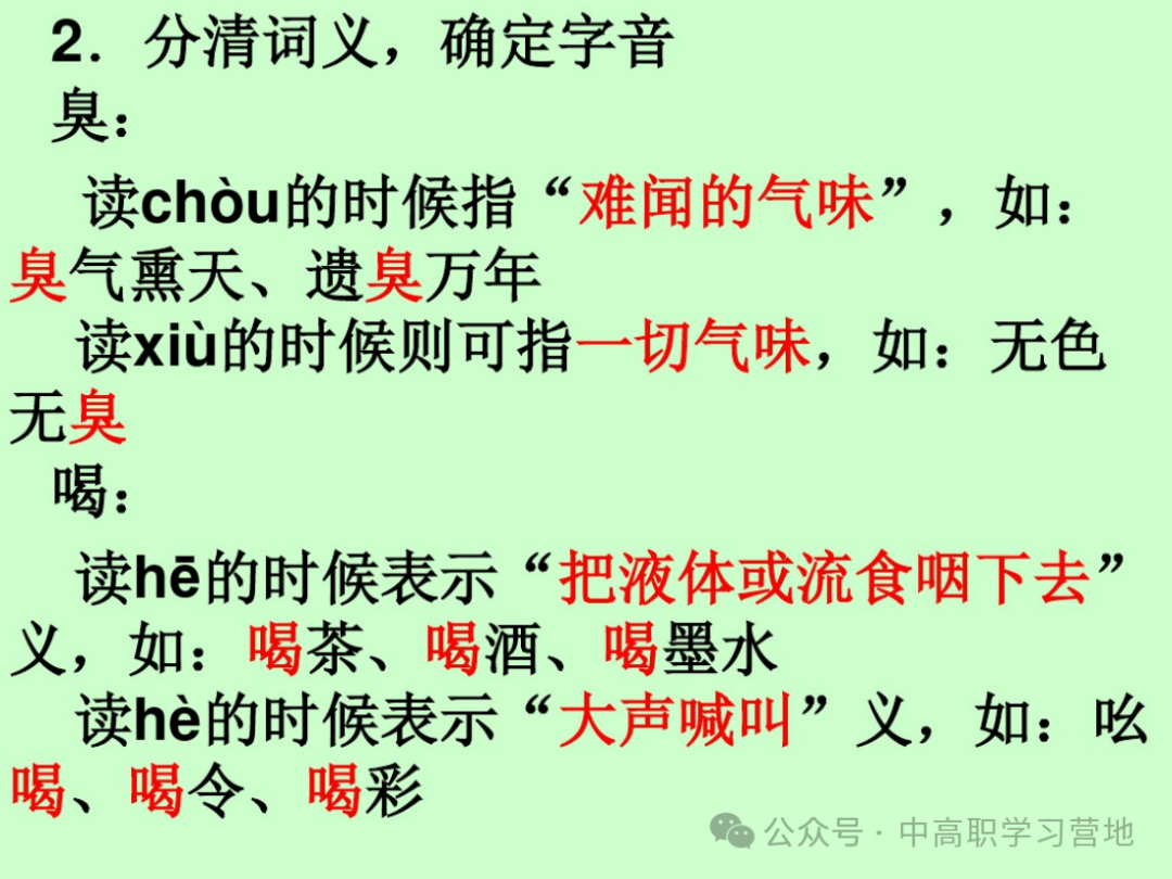 高考(含学考、3+证书)语文基础知识点总复习之一---字音-第28张图片-四季读书网