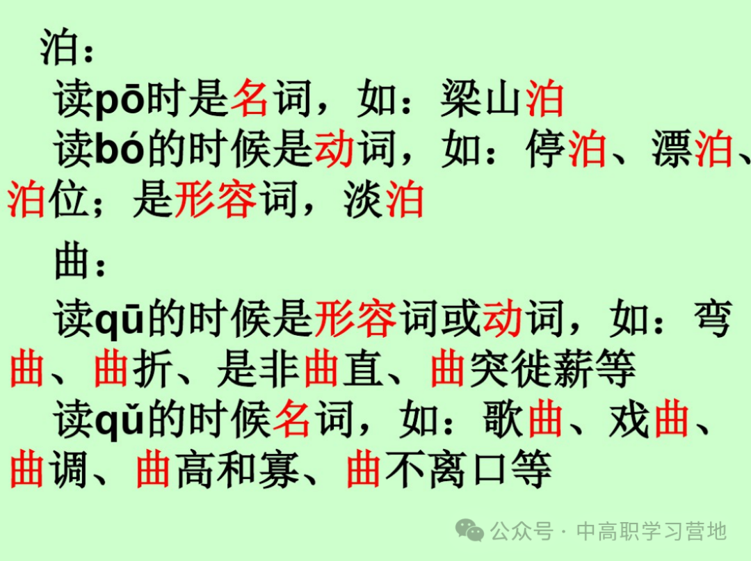 高考(含学考、3+证书)语文基础知识点总复习之一---字音-第26张图片-四季读书网