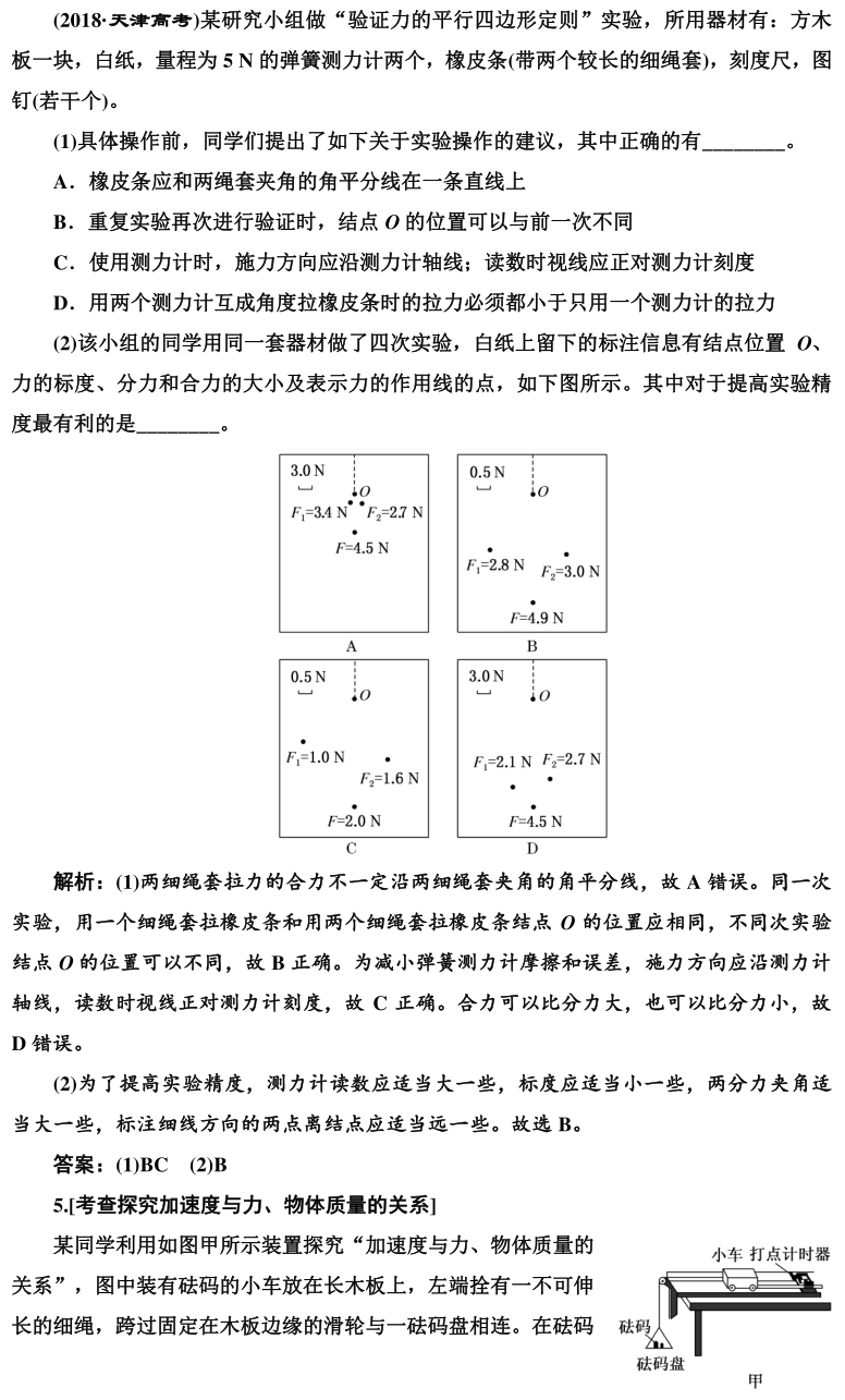 高考物理实验题型专项训练! 第3张 高考物理实验题型专项训练! 第3张