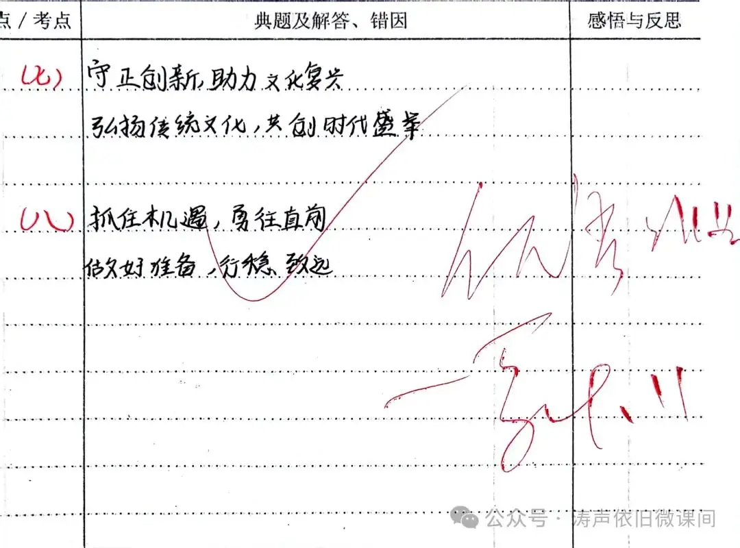 2024高考倒计时第55天:三考一冲第一阶段优秀笔记展览.向着高考,我们加油!-第18张图片-四季读书网