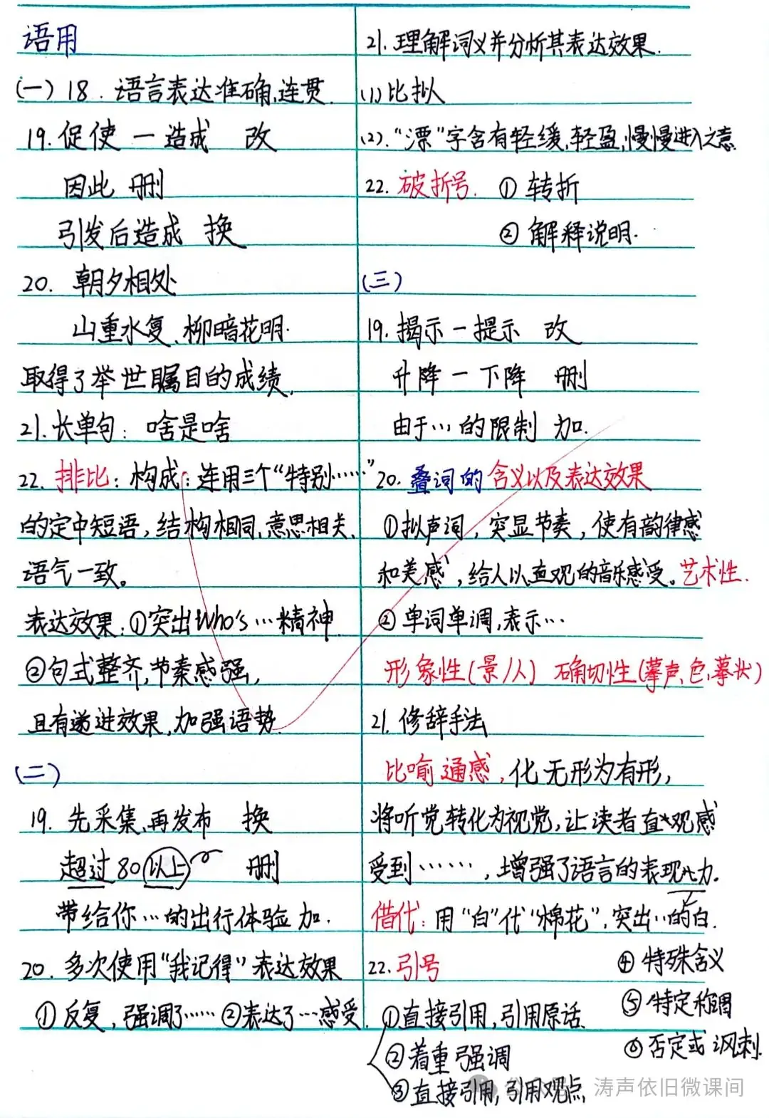 2024高考倒计时第55天:三考一冲第一阶段优秀笔记展览.向着高考,我们加油!-第27张图片-四季读书网